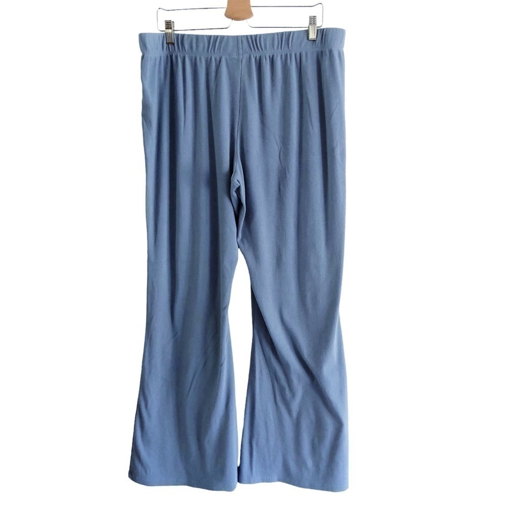 BP Micro Ribbed Flare Pull On Pants Blue Size 1X - Picture 3 of 5